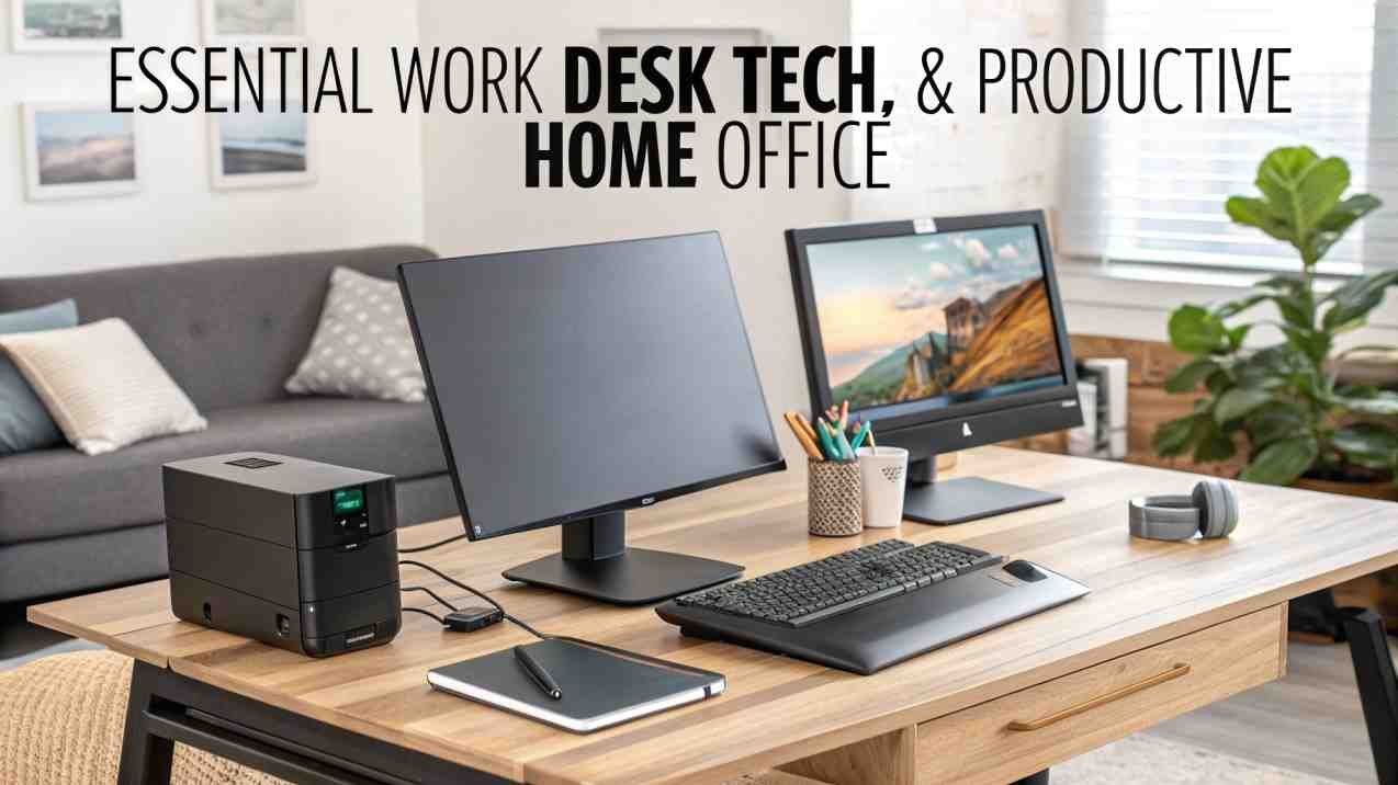 Essential Work Desk Tech, A Productive Home Office